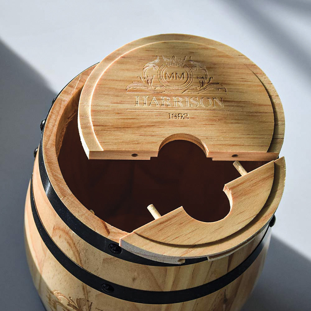 Fontaine de Table Tonneau en Bois - Vin