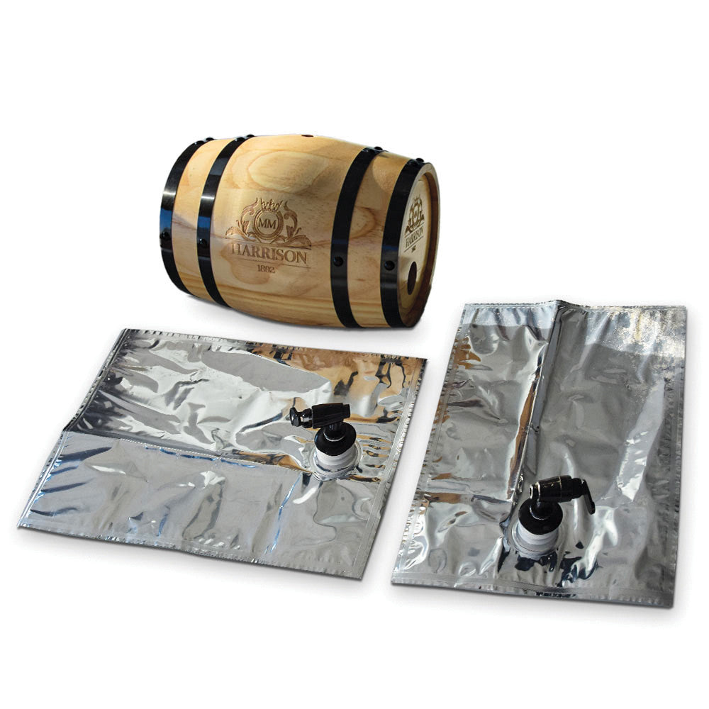 Fontaine de Table Tonneau en Bois - Vin