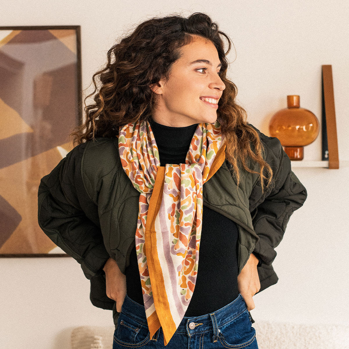Foulard duo Formes colorées