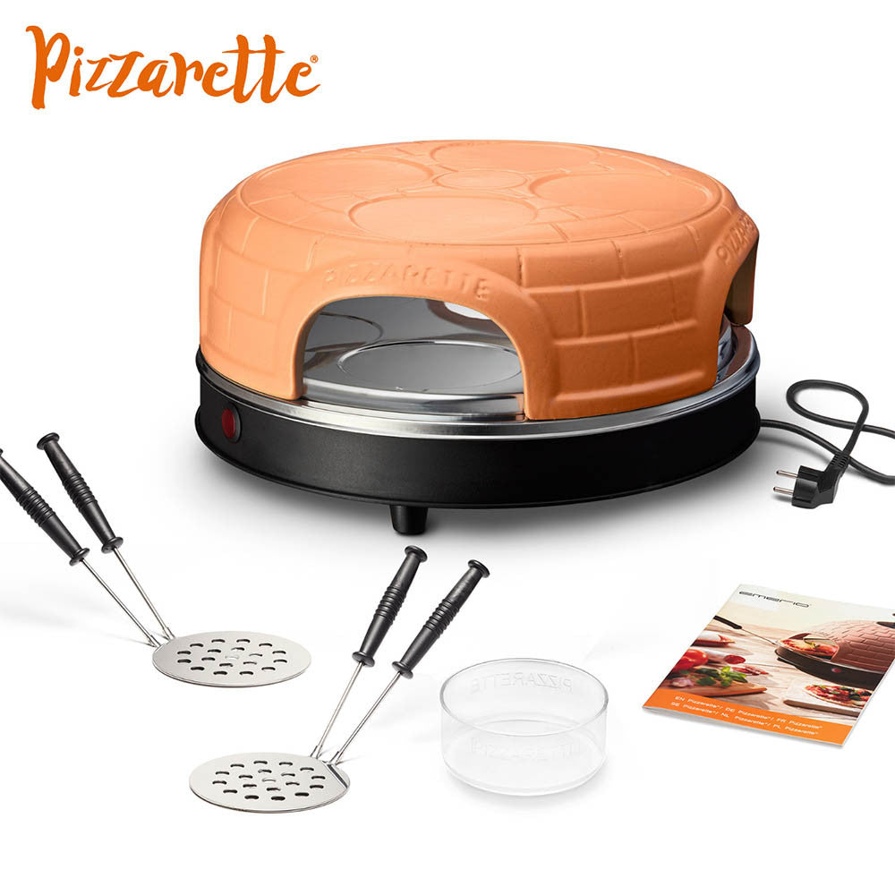 Four à Mini Pizza Pizzarette Plaque Chauffante 4p. - Petit Electroménager Original Pizzarette