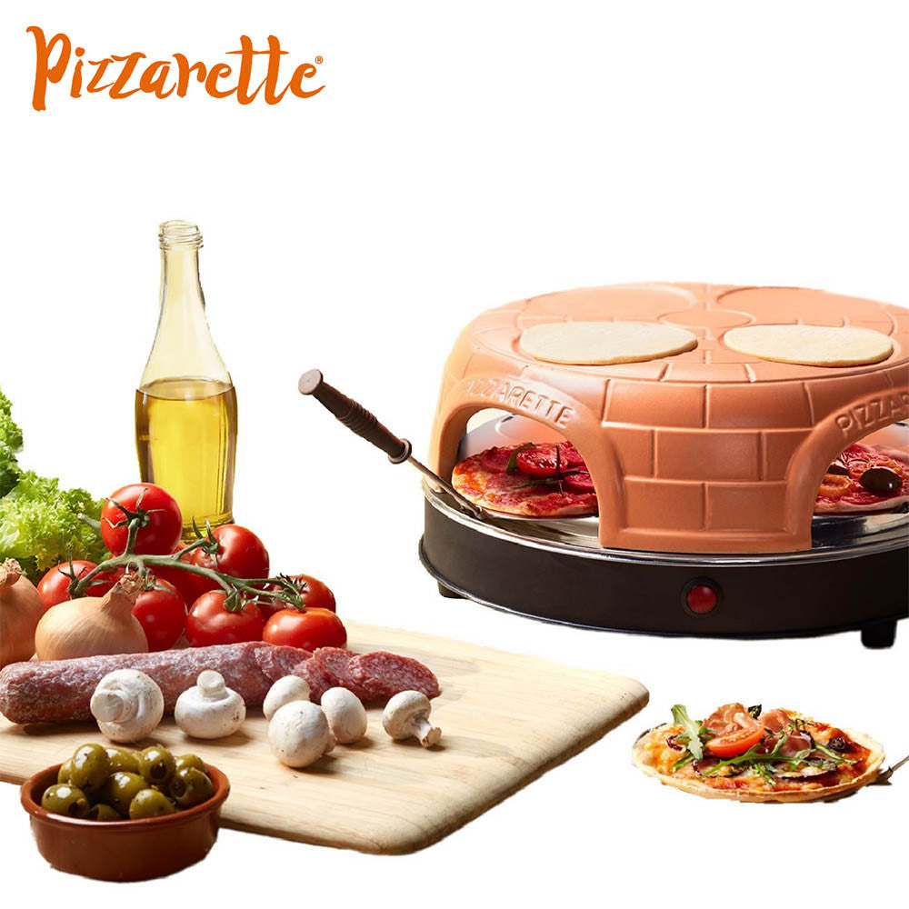 Four à Mini Pizza Pizzarette Plaque Chauffante 4p. - Petit Electroménager Original Pizzarette