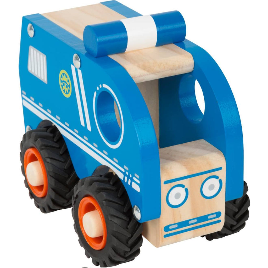 Fourgon de police bleu