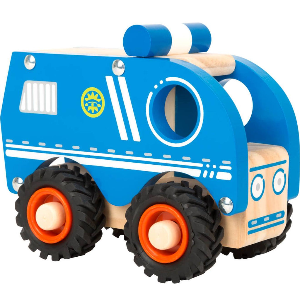 Fourgon de police bleu