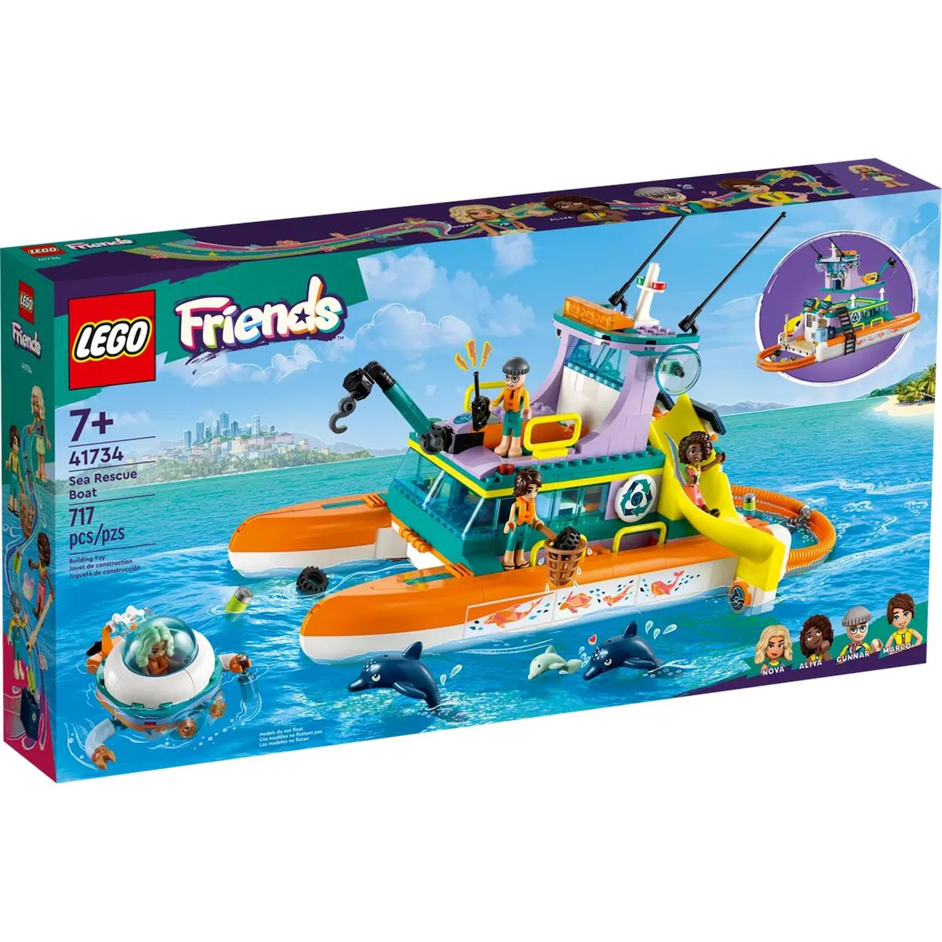 Friends le bateau de sauvetage en mer 41734 multicolore