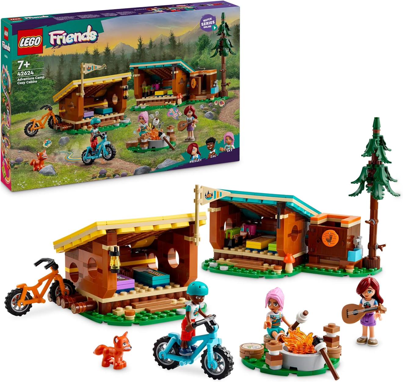 Friends les cabanes chaleureuses de la base de loisirs - 42624 multicolore
