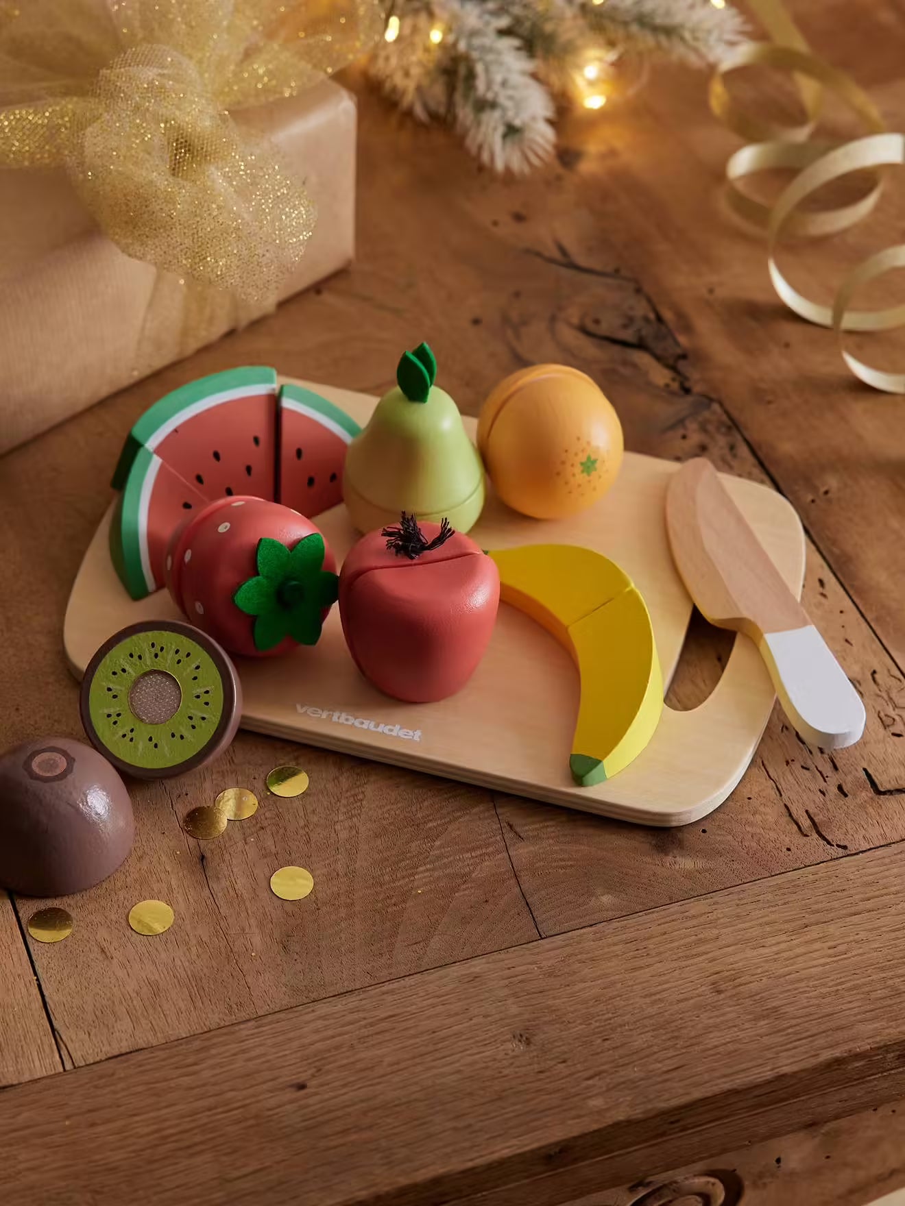 Fruits à couper en bois FSC - Vertbaudet