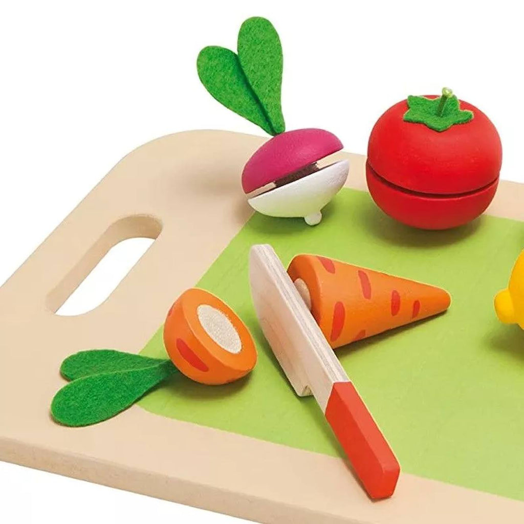 Fruits et légumes à découper vert