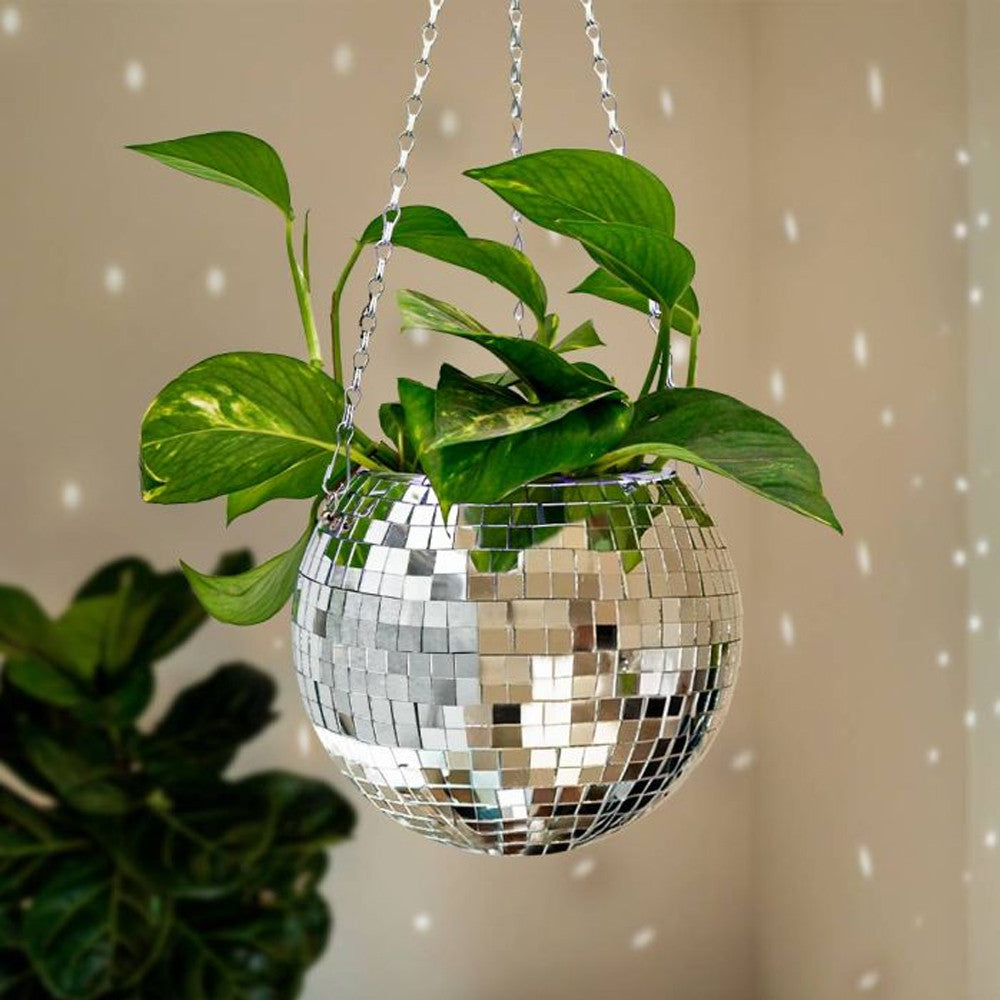 Funky Disco Planter XL - Pot de Plantes Disco Boule à Facettes - Vase Original