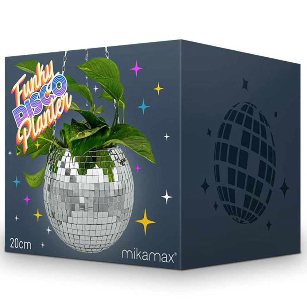 Funky Disco Planter XL - Pot de Plantes Disco Boule à Facettes - Vase Original