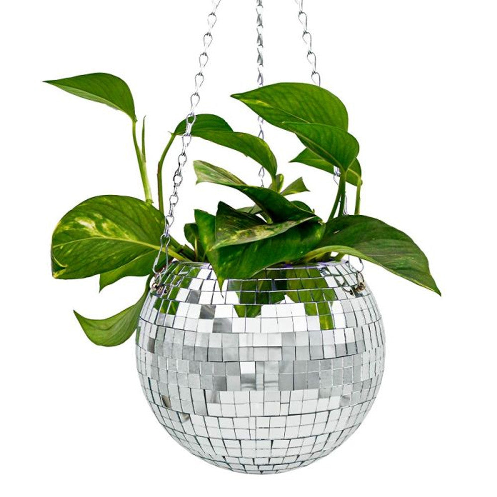 Funky Disco Planter XL - Pot de Plantes Disco Boule à Facettes - Vase Original