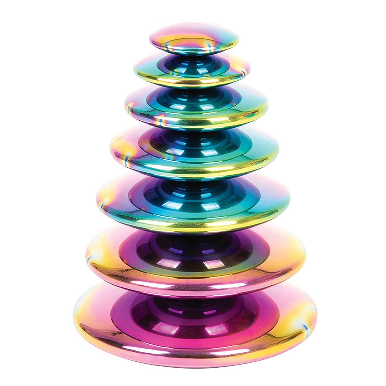 Galets réfléchissants multicolores gris