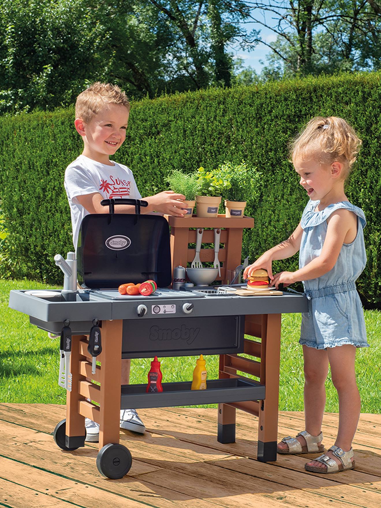 Garden kitchen - marron