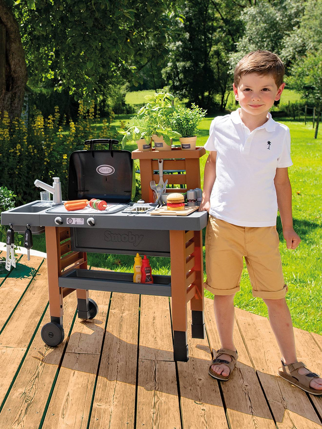 Garden kitchen - marron