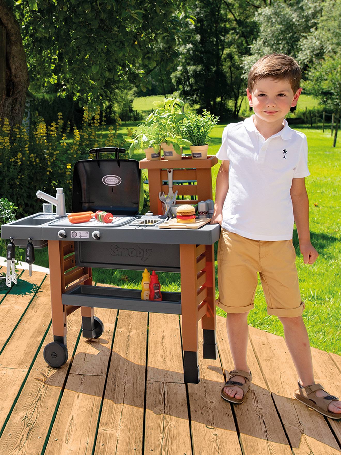 Garden kitchen - marron