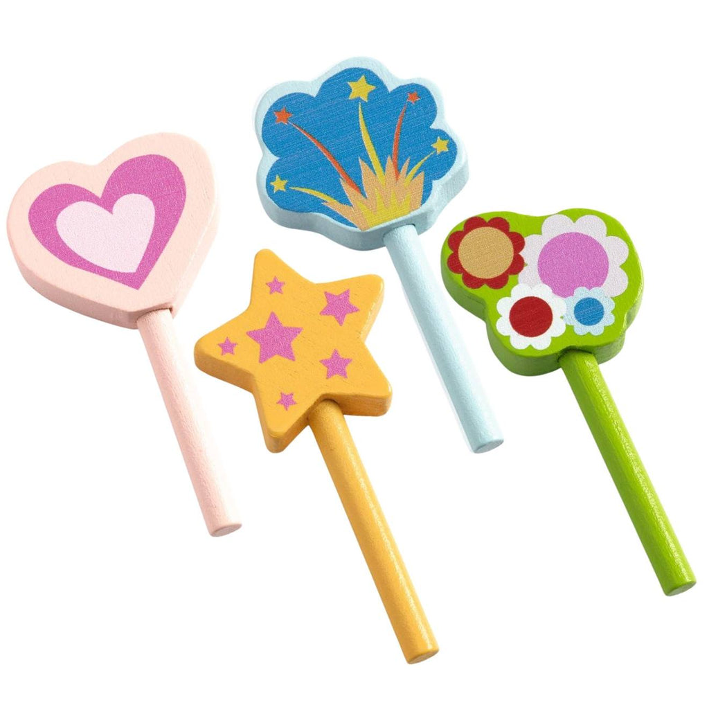 Gâteau en bois happy birthday multicolore
