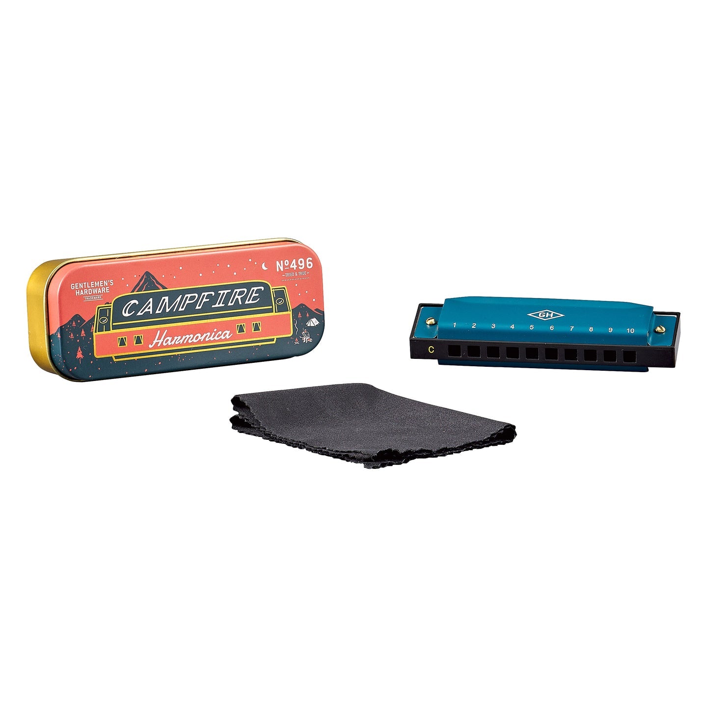 Harmonica de camping avec partition incluse