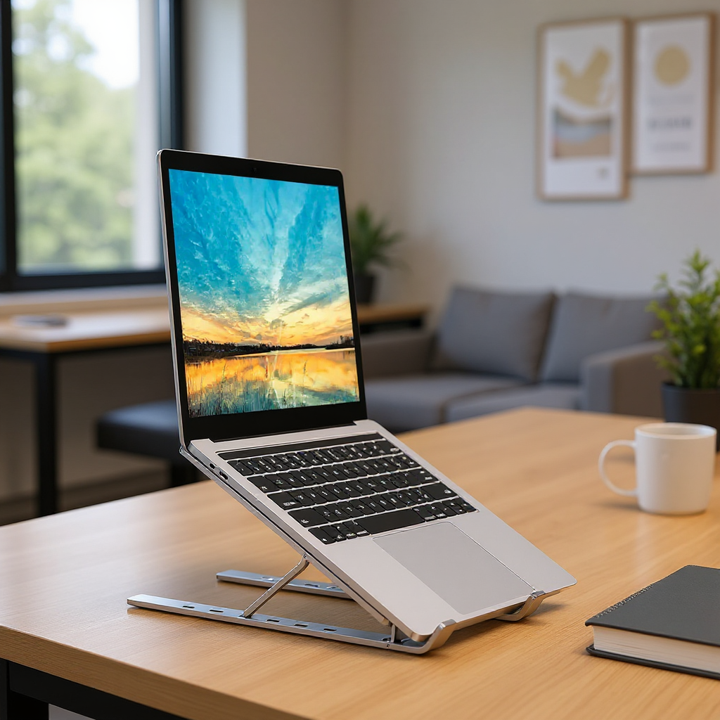 Support ordinateur portable - Réglable & ultra-compact - Babacom