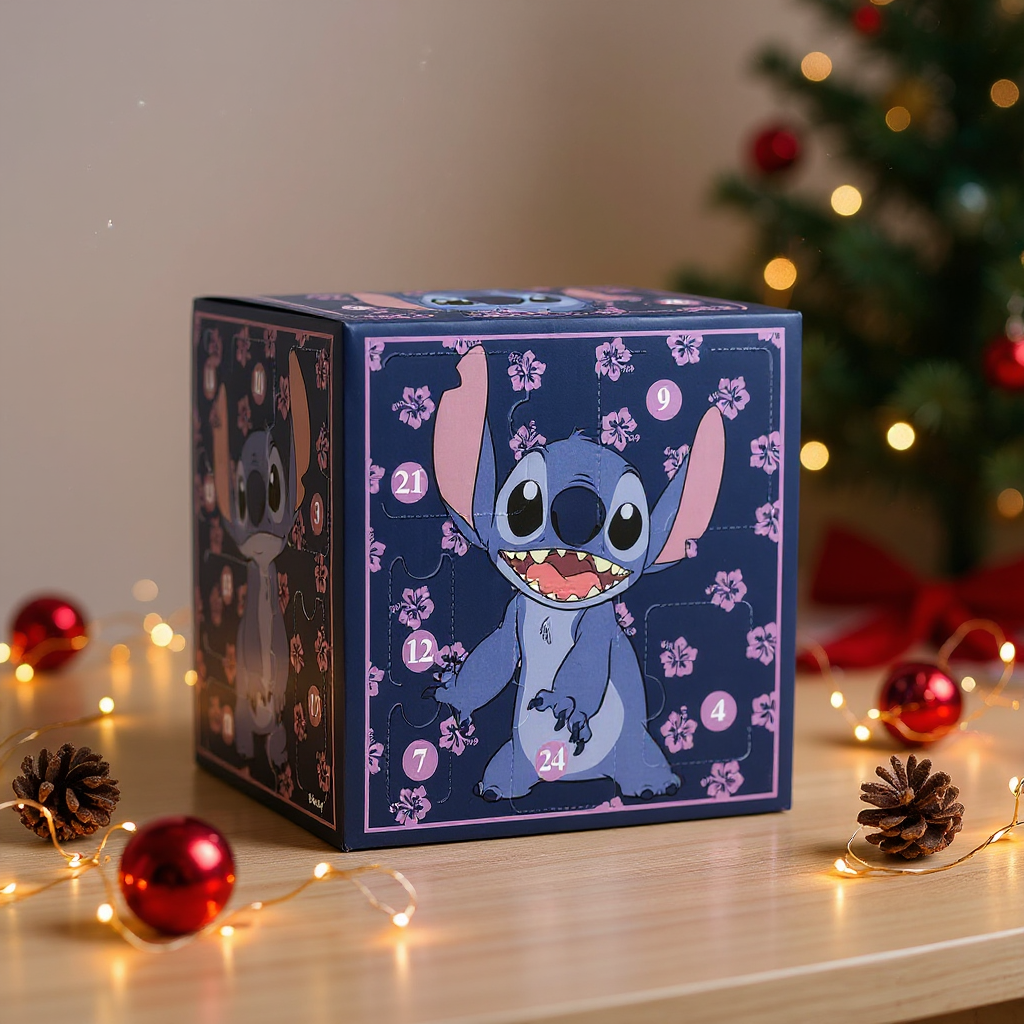 Calendrier de l’Avent Stitch 2025 – Papeterie & Accessoires Kawaii - Disney