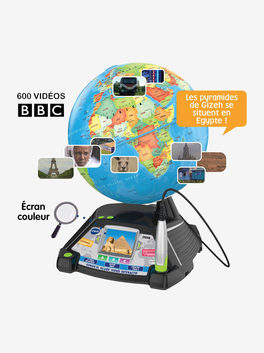 Genius xl - globe vidéo interactif multicolore