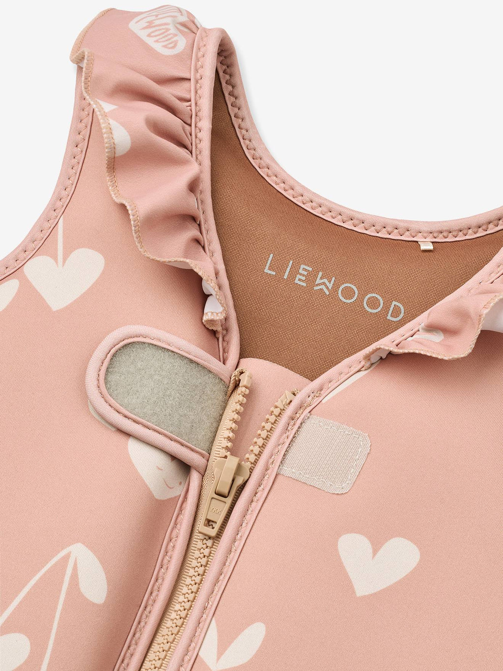 Gilet de flottaison dove avec volants rose