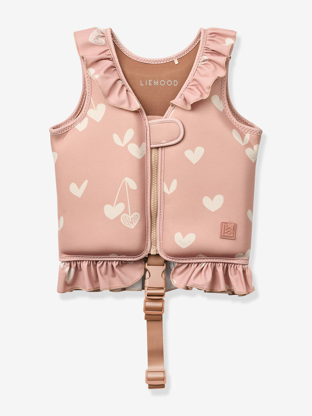 Gilet de flottaison dove avec volants rose