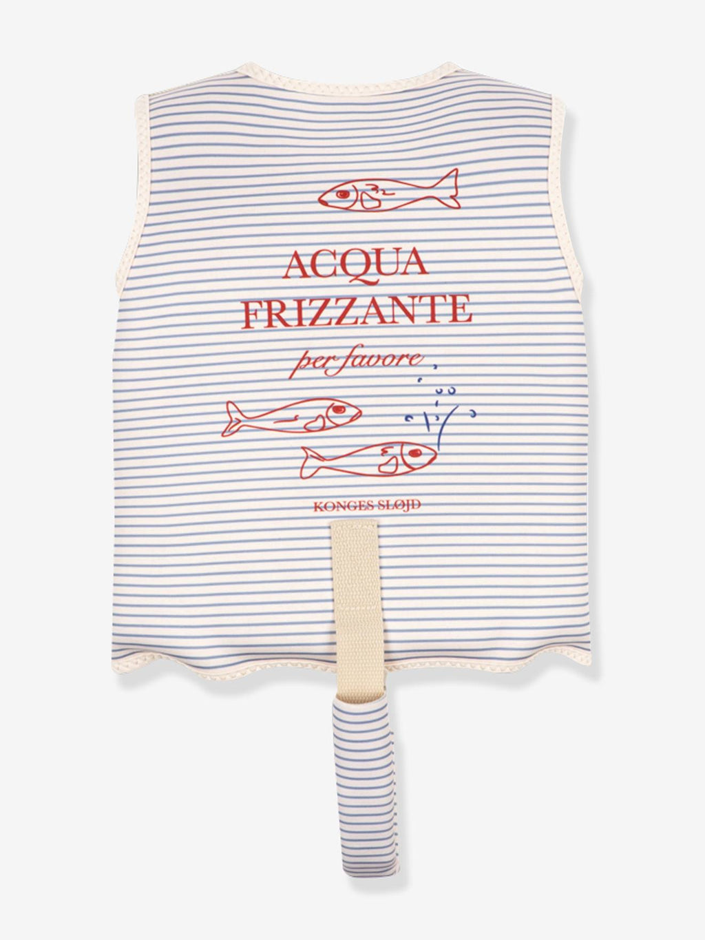 Gilet de flottaison enfant rayé rayé bleu