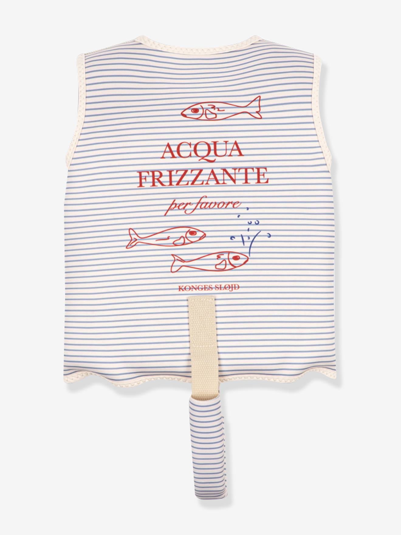 Gilet de flottaison enfant rayé rayé bleu