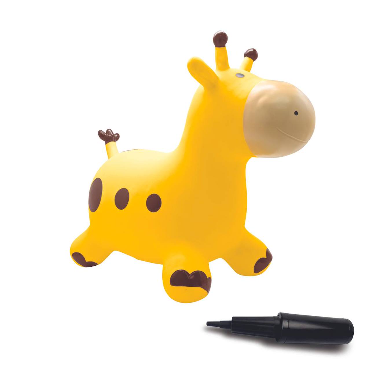 Girafe sauteuse gonflable jaune jaune