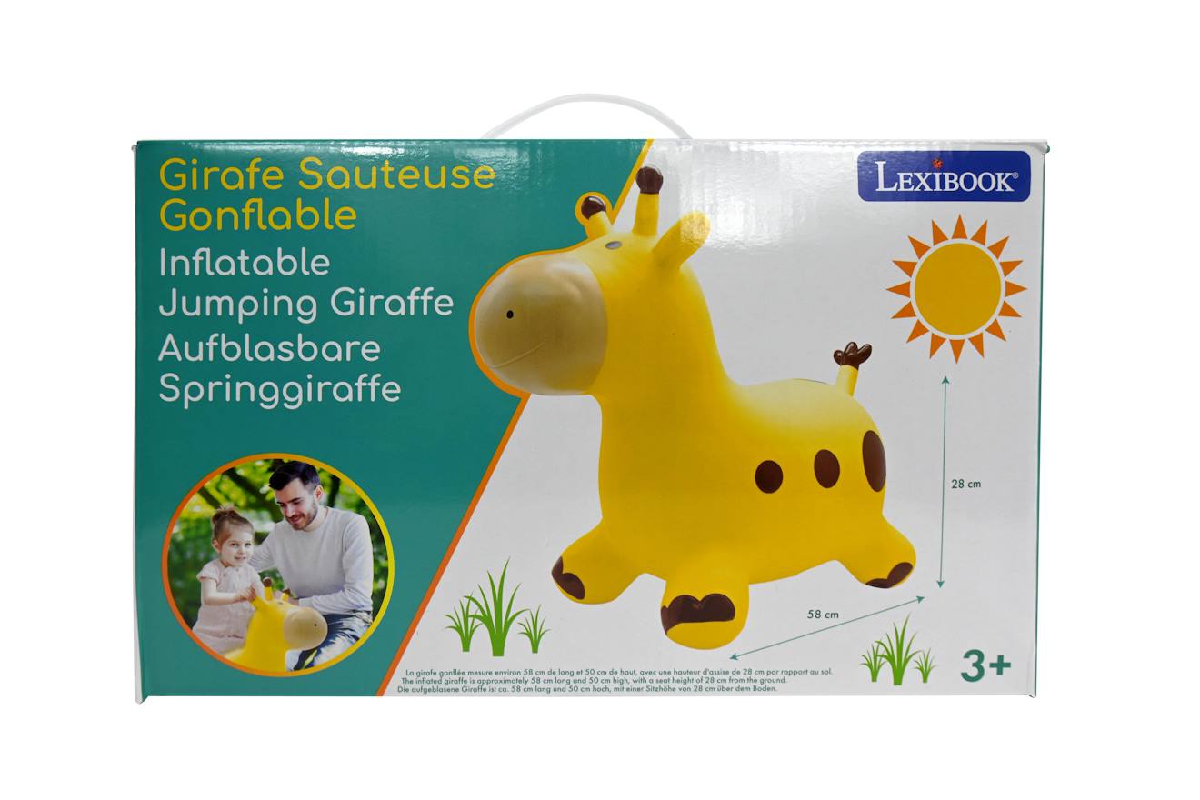 Girafe sauteuse gonflable jaune jaune