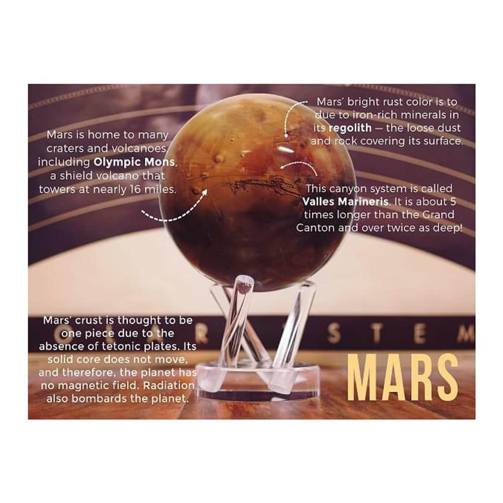 Globe Planète Mars Mova - Globe Terrestre Original Mova