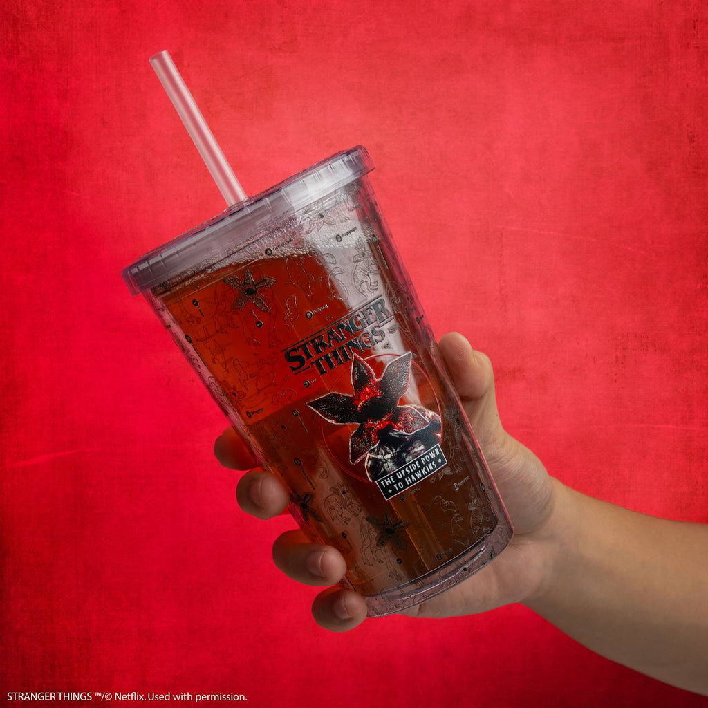 Gobelet Tumbler Démogorgon - Stranger Things Rouge