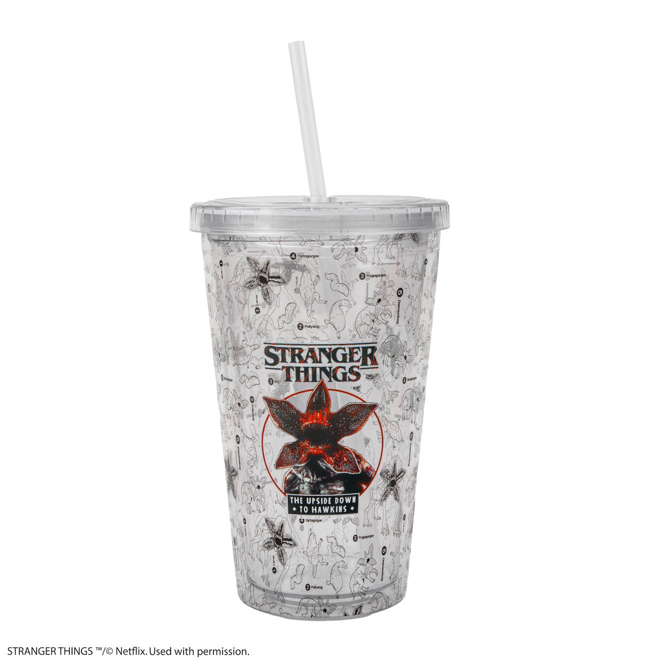 Gobelet Tumbler Démogorgon - Stranger Things Rouge