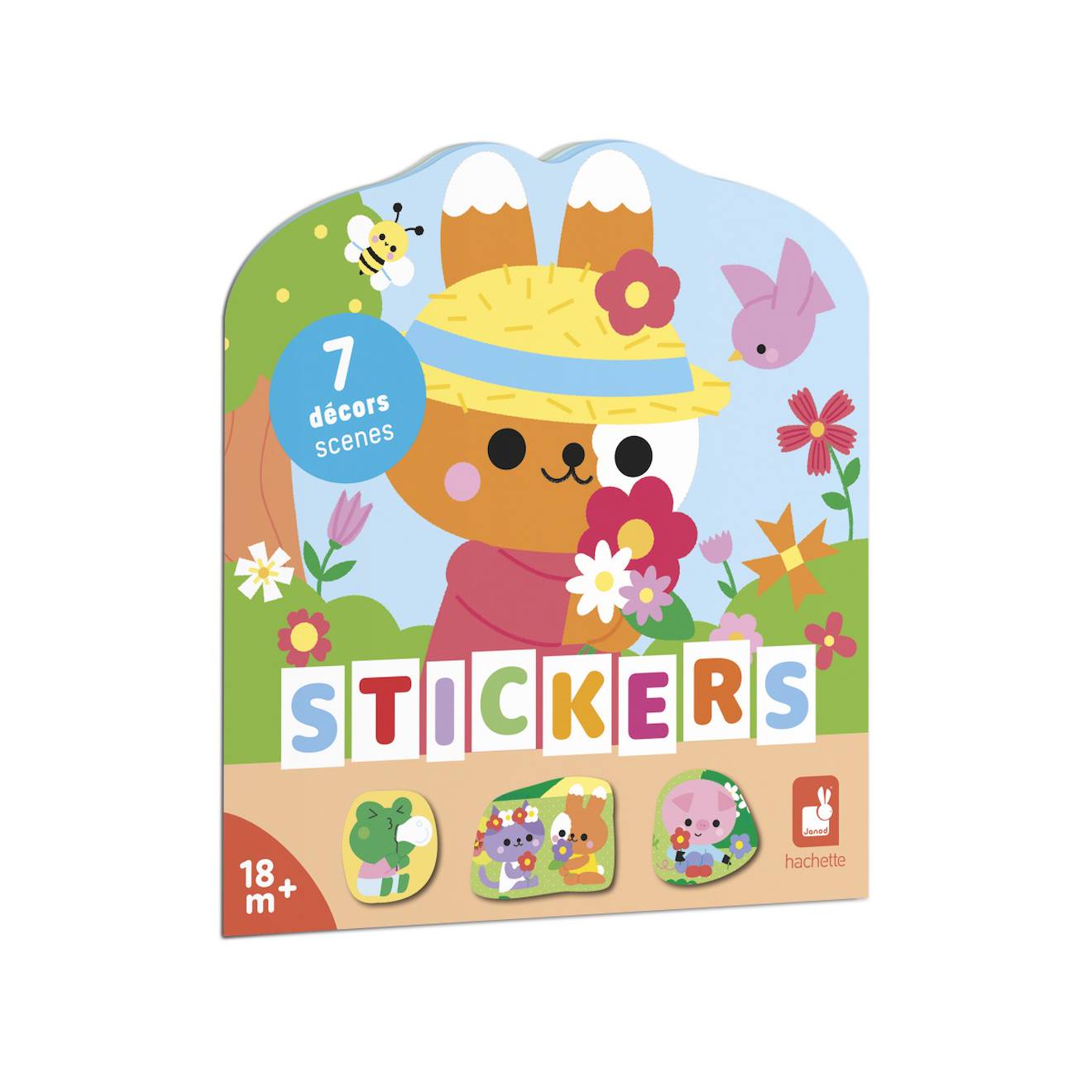 Gommettes - cahier de stickers la campagne multicolore