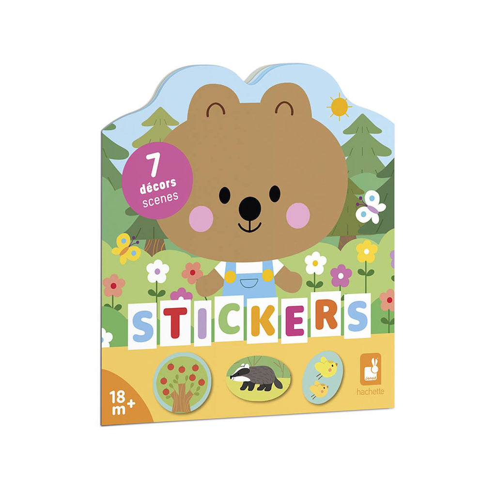 Gommettes - cahier de stickers la forêt multicolore