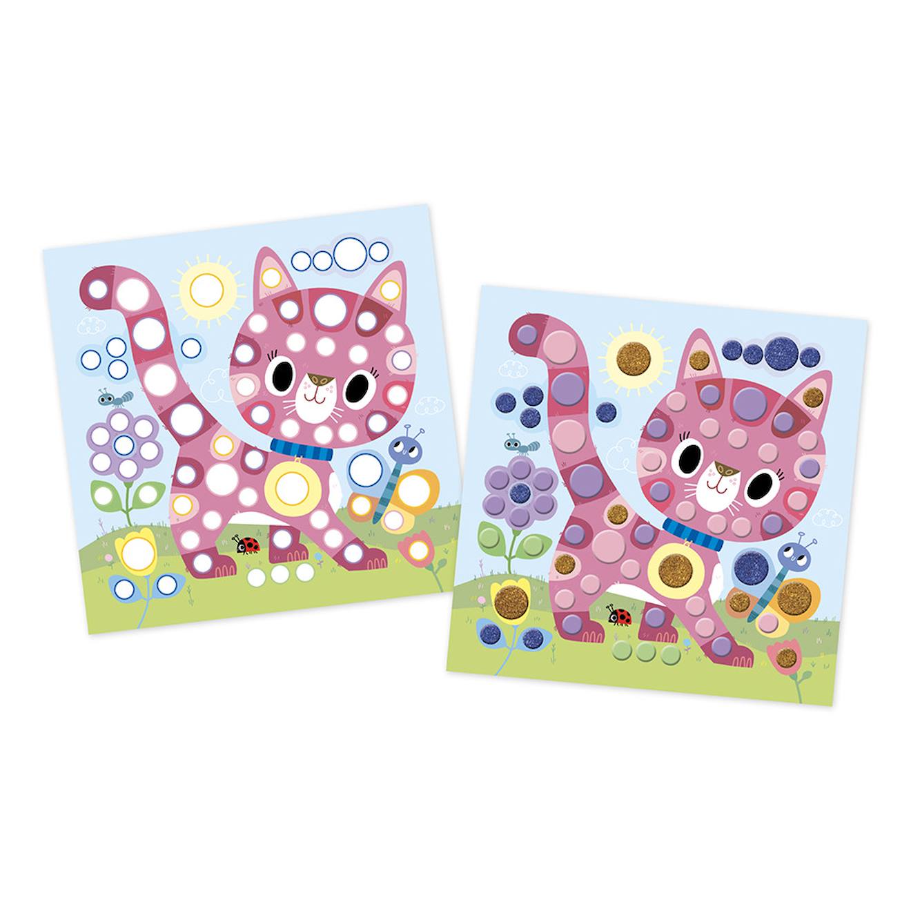 Gommettes rondes petits amis 3 ans multicolore