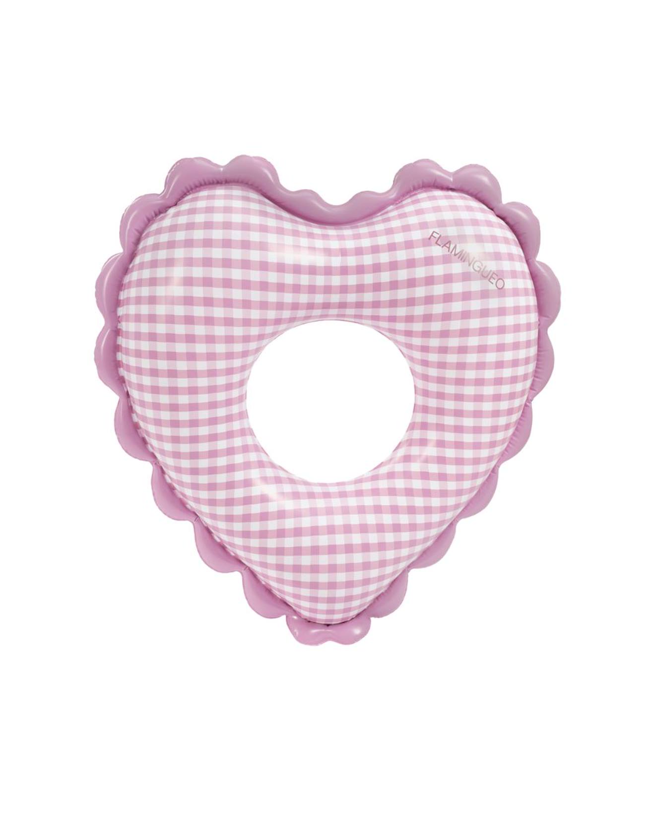 Gonflable pour enfants coeur nut pvc double valve rose
