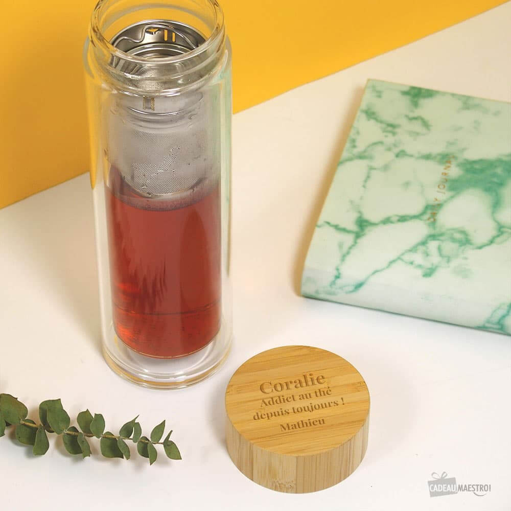 Gourde Infuseur à Thé Message à Personnaliser - Gourde Personnalisée