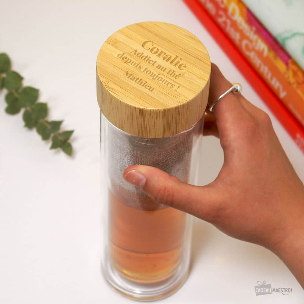 Gourde Infuseur à Thé Message à Personnaliser - Gourde Personnalisée