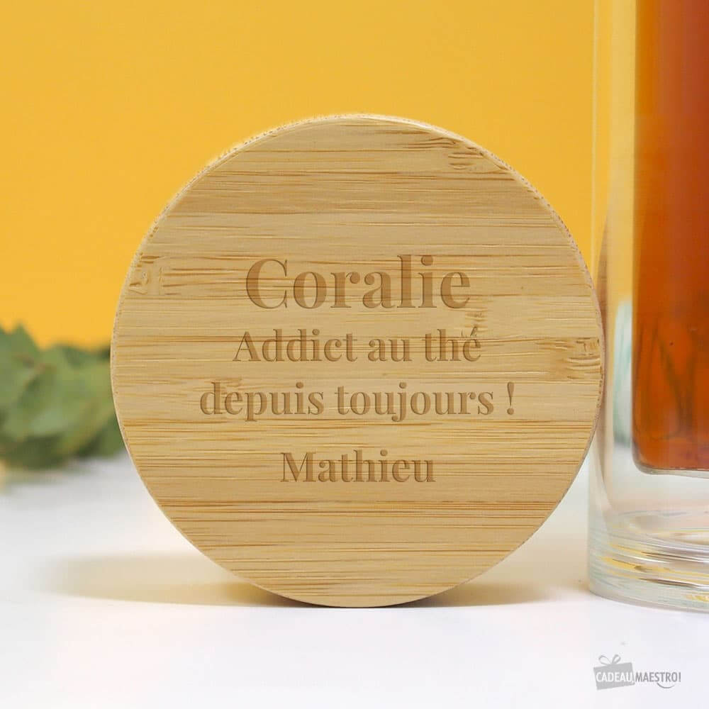 Gourde Infuseur à Thé Message à Personnaliser - Gourde Personnalisée