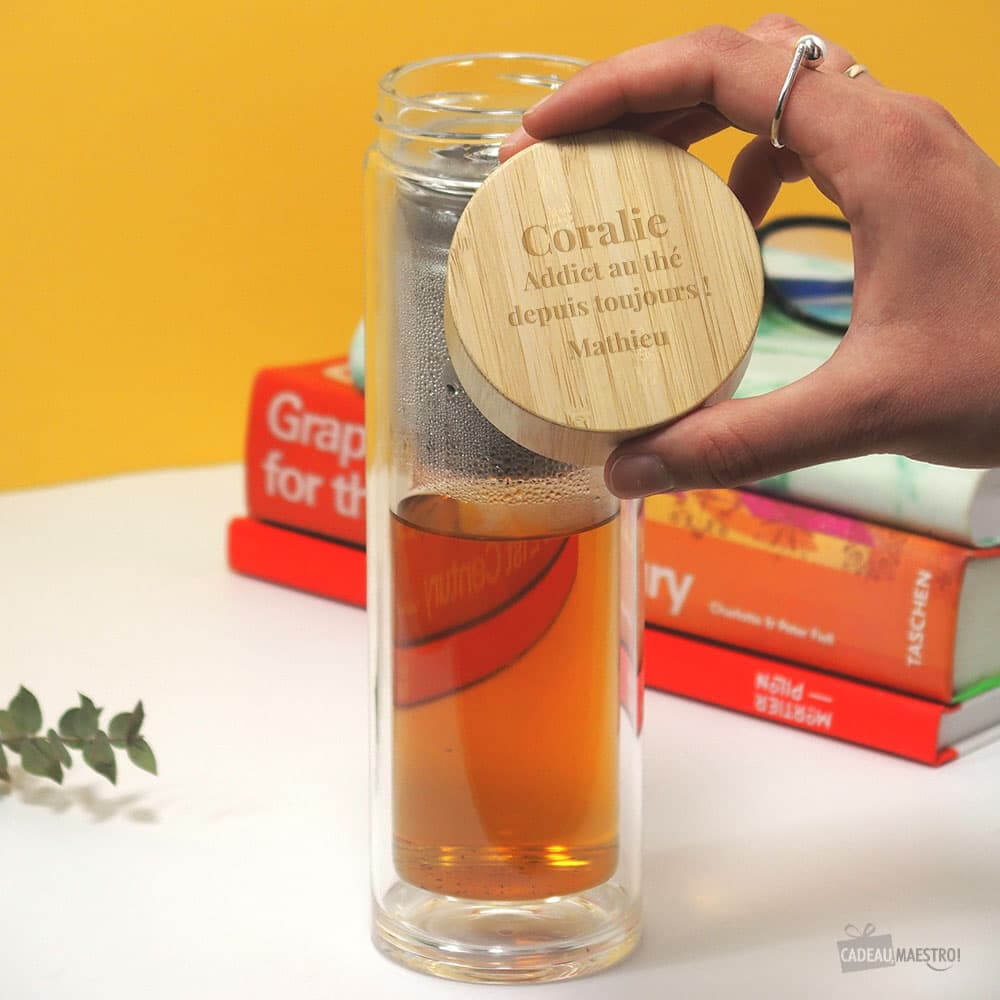 Gourde Infuseur à Thé Message à Personnaliser - Gourde Personnalisée