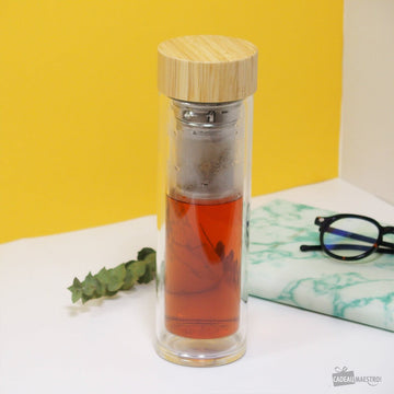 Gourde Infuseur à Thé en Verre Double Paroi - Ustensiles de Cuisine