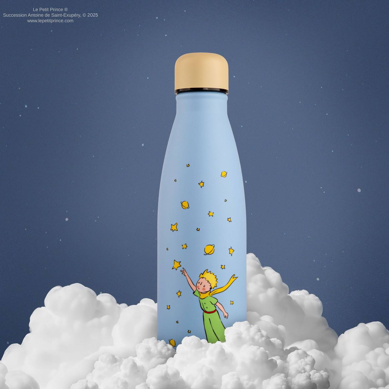 Gourde Isotherme à la Conquête des Étoiles - Le Petit Prince Bleu