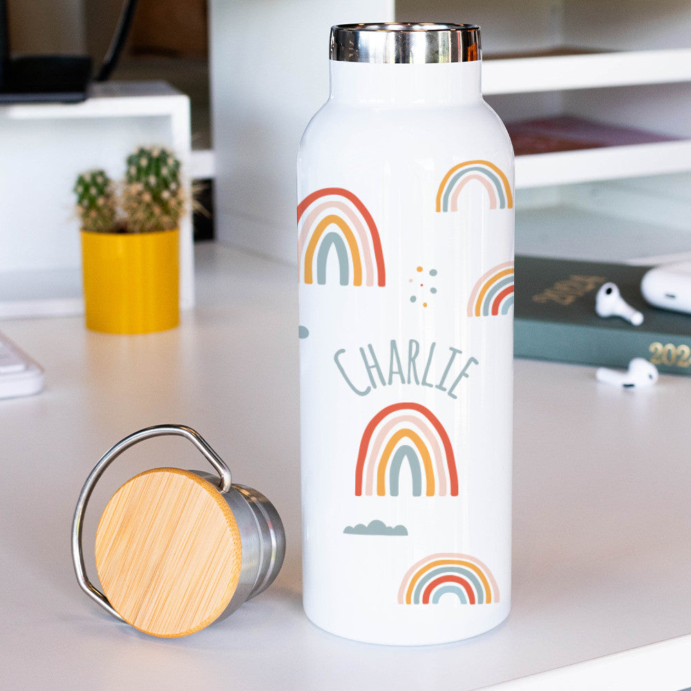 Gourde Isotherme Arc-en-ciel à Personnaliser - Gourde Personnalisée