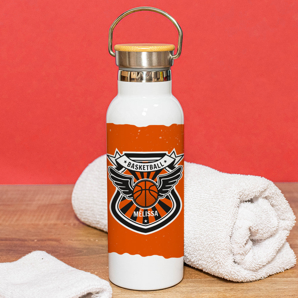 Gourde Isotherme Basketball à Personnaliser - Gourde Personnalisée