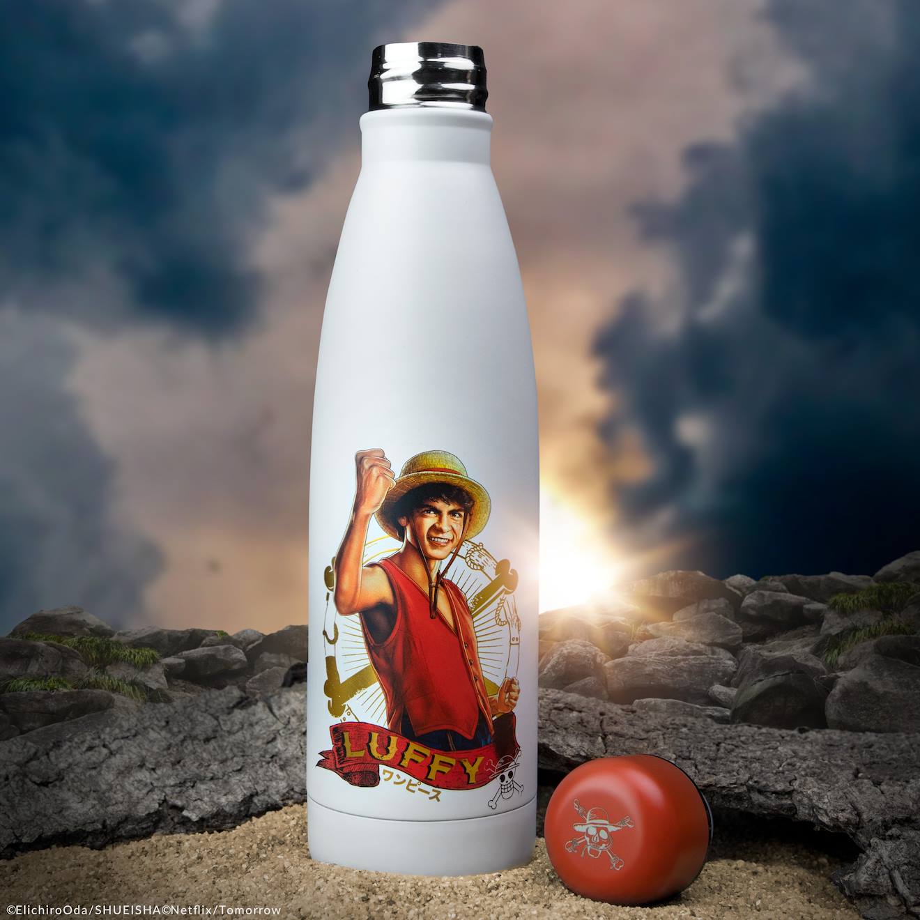 Gourde Isotherme Luffy - One Piece Blanc