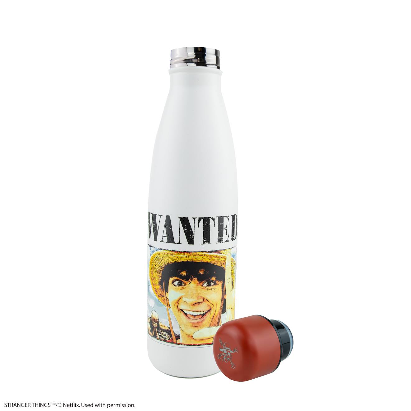 Gourde Isotherme Luffy Wanted - One Piece Blanc