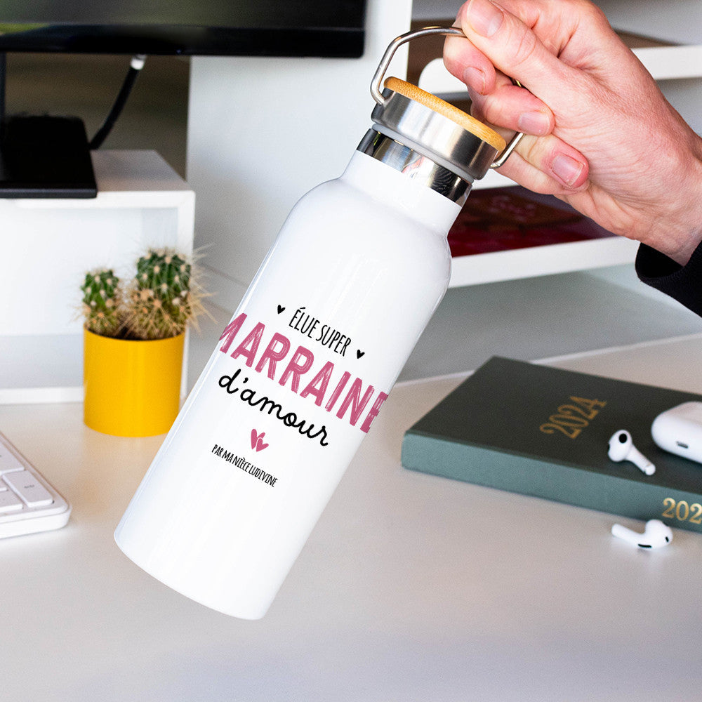 Gourde Isotherme Marraine à Personnaliser - Gourde Personnalisée