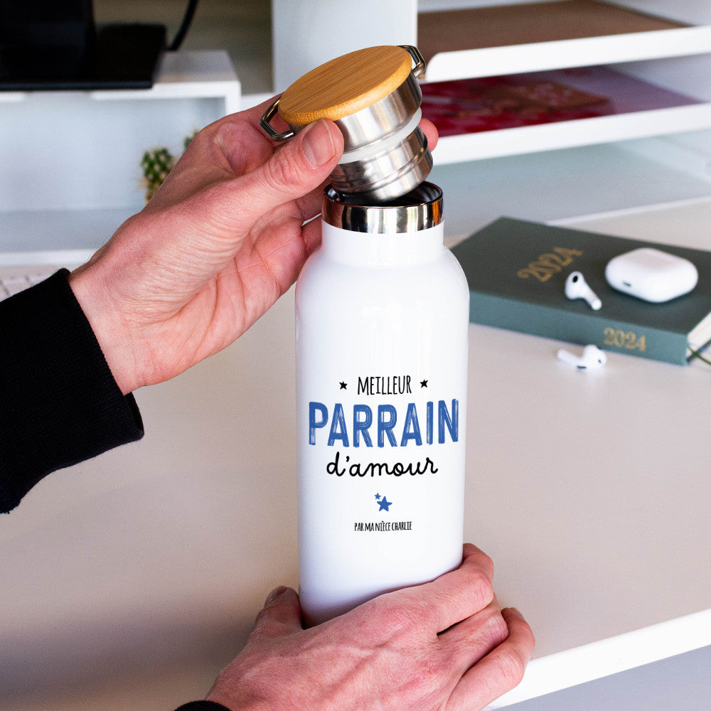 Gourde Isotherme Parrain à Personnaliser - Gourde Personnalisée