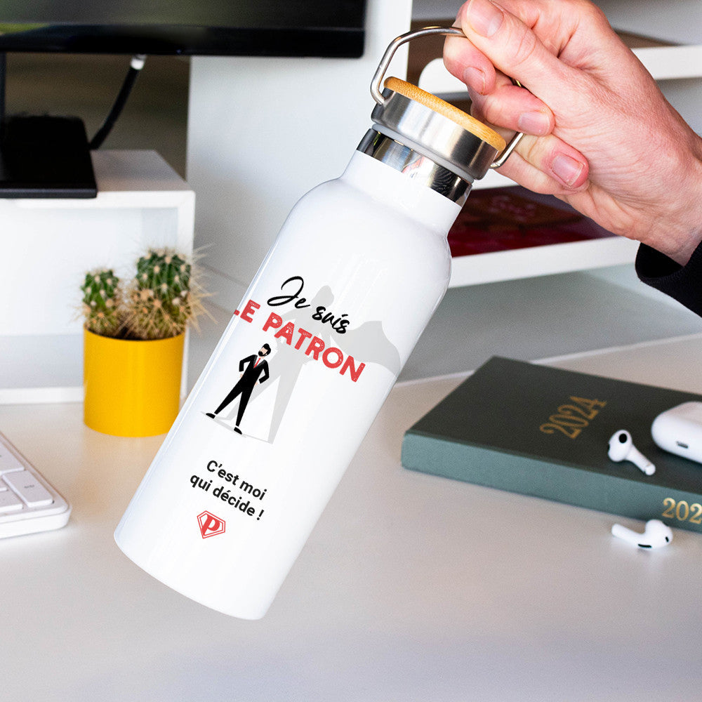 Gourde Isotherme Le Patron à Personnaliser - Gourde Personnalisée