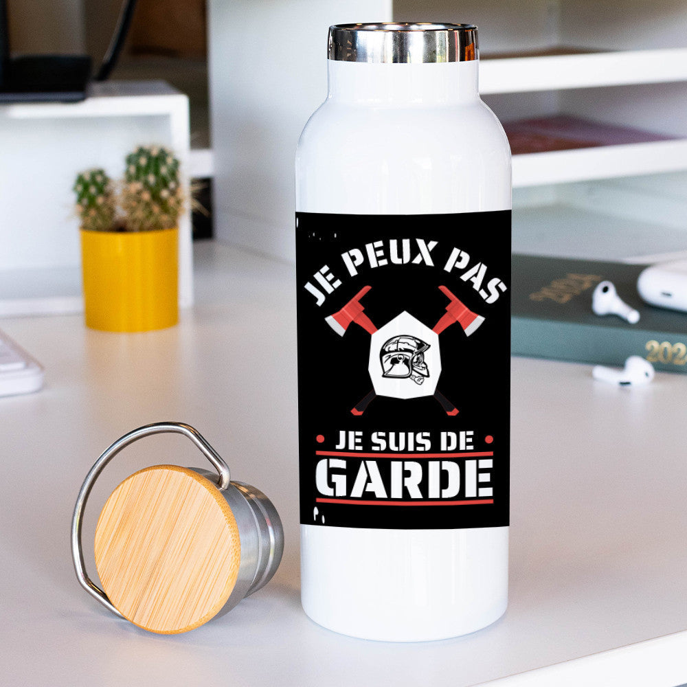 Gourde Isotherme Pompier à Personnaliser - Gourde Personnalisée